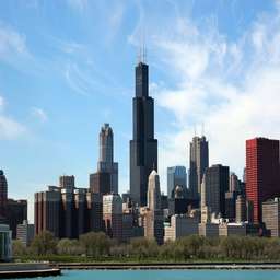 Example input image: Willis tower of Chicago